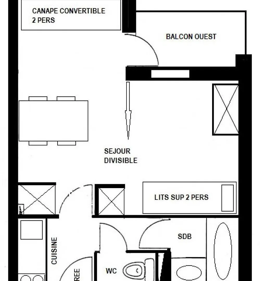 Residence Le Crey - Studio Pour 4 Personnes Mae-9454 La Plagne 0*,